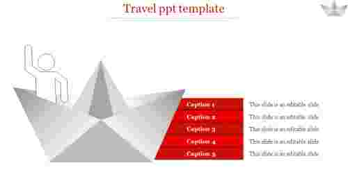 travel ppt template-travel ppt template-Red